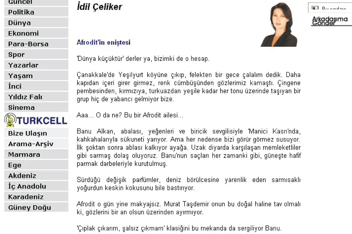 Akşam 2001 — Manici Kasrı haberi