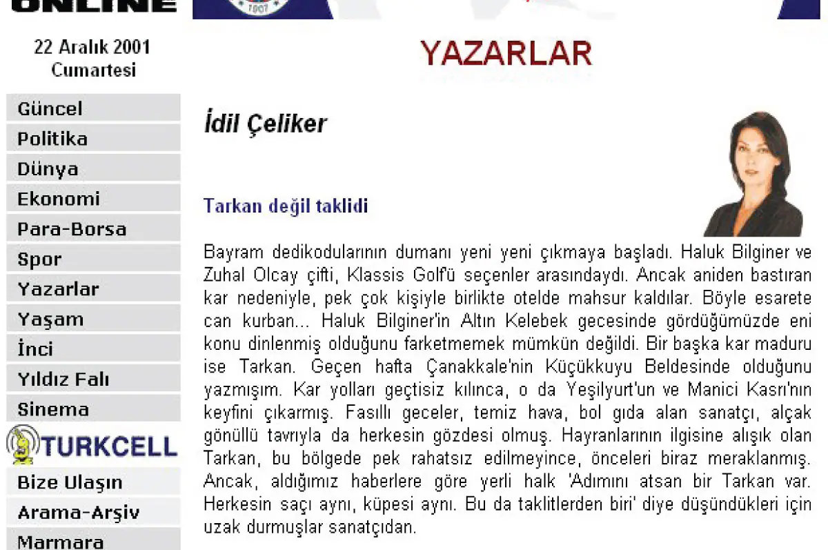 Akşam 2001 — Manici Kasrı haberi