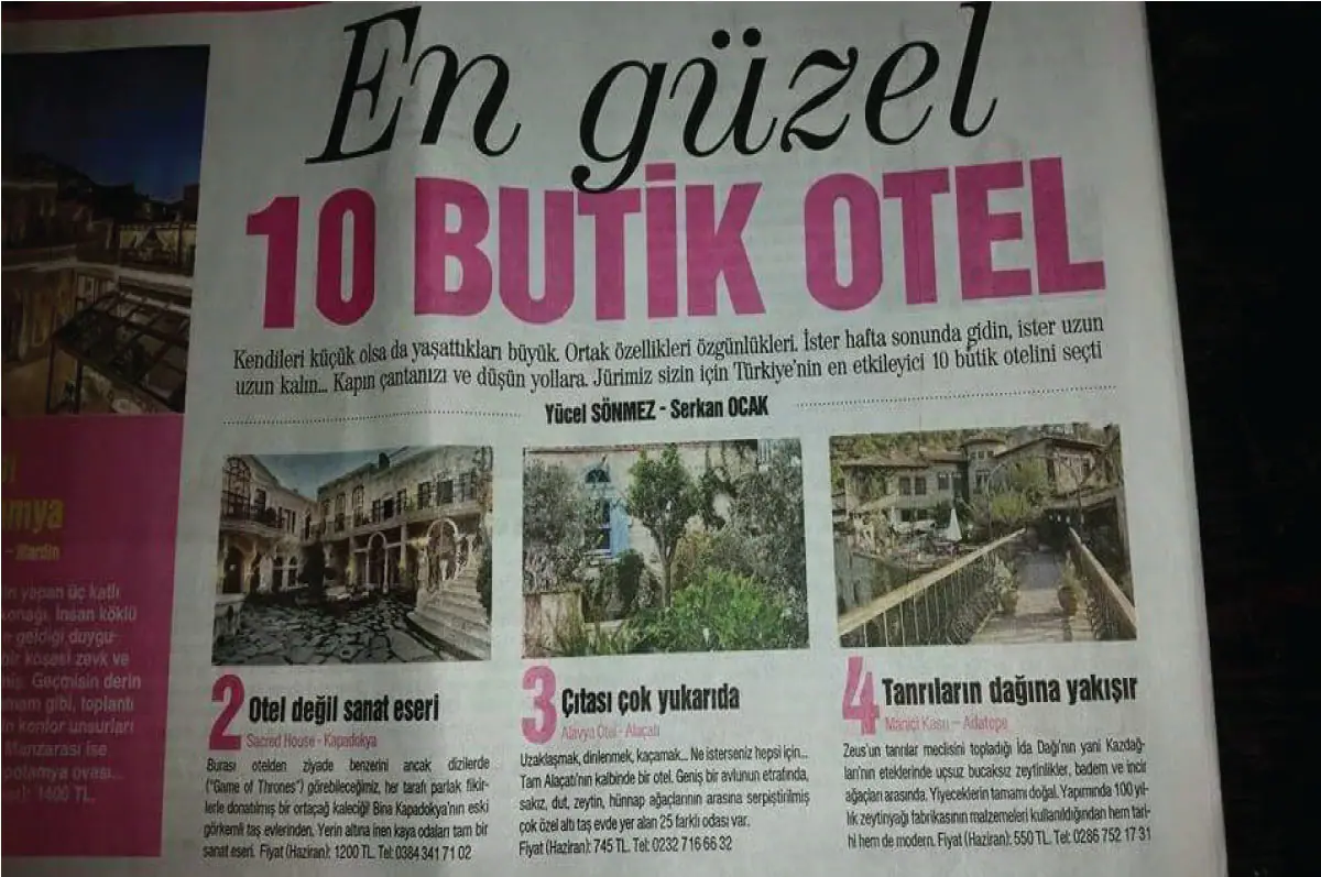 Hürriyet 2015 — Manici Kasrı haberi